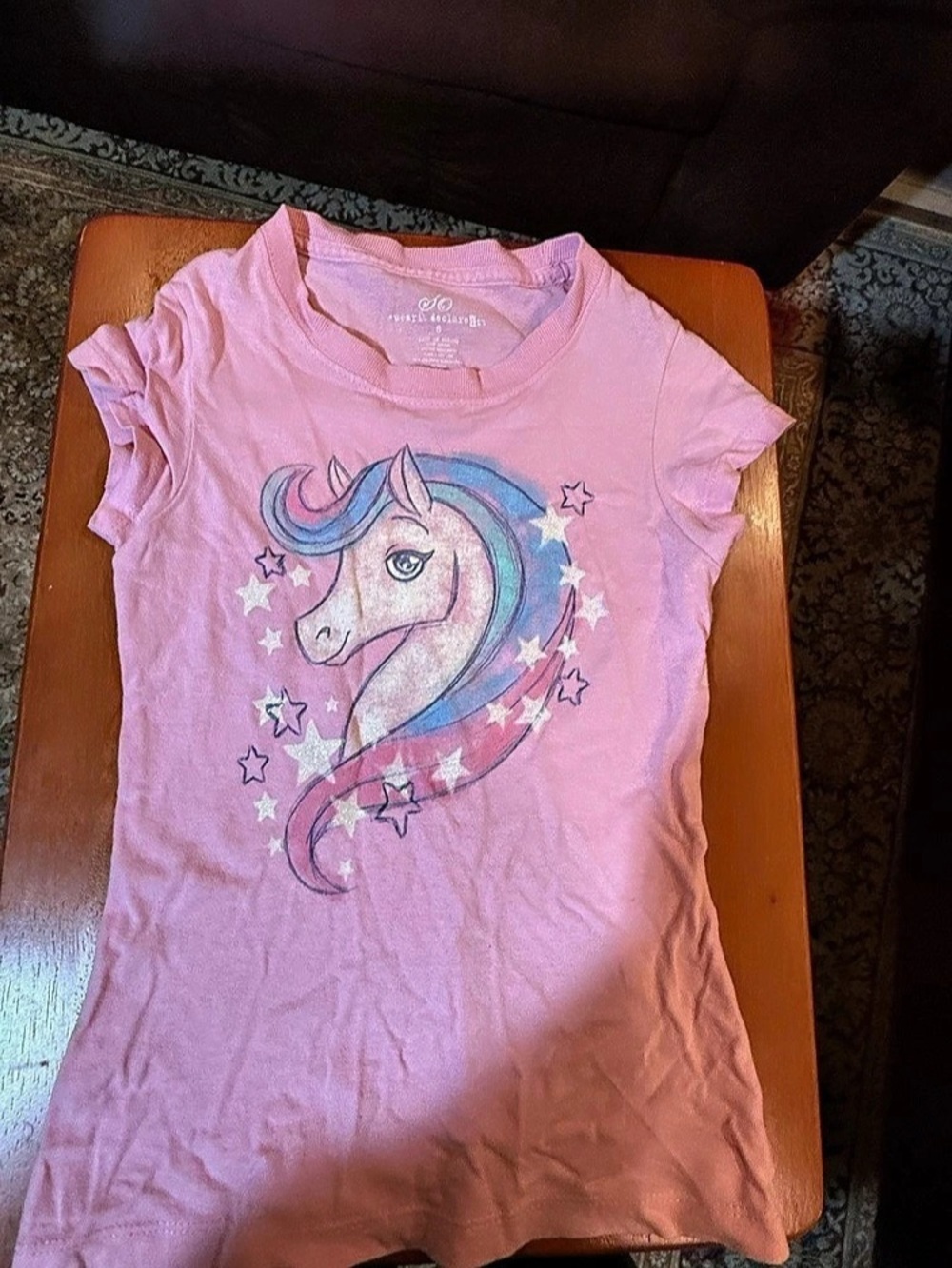 Unicorn girls Graphic Tee Pink